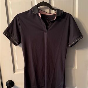 Women’s HKM Polo Shirt with Pink Accents